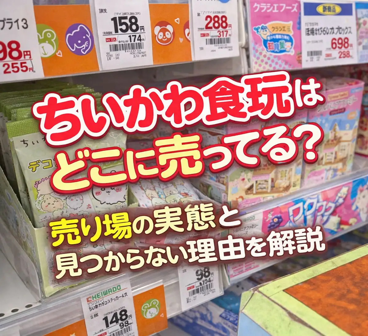ちいかわ食玩はどこに売ってる？売り場まとめ