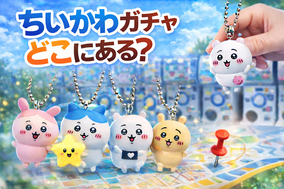 ちいかわガチャどこにある ガチャ設置場所 カプセルトイ売り場の様子